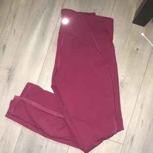 🍷Wine red lululemon leggings